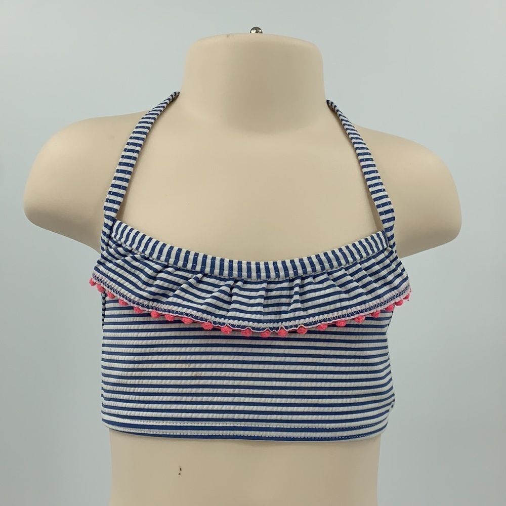 Mini Boden 3-4Y Striped‎ Ruffle Bikini - Picture 2 of 7